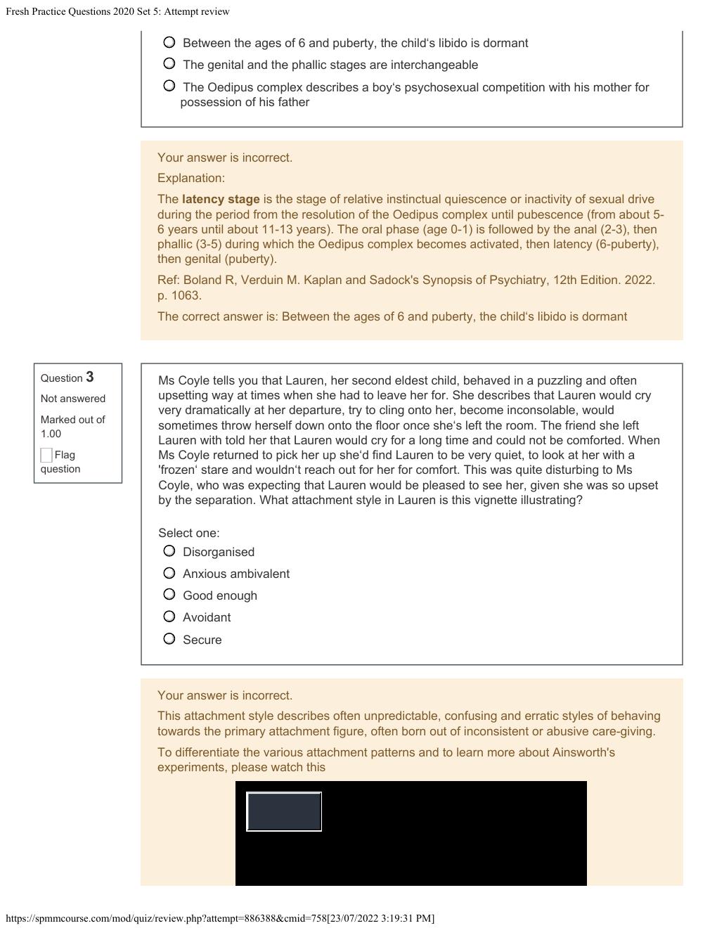 Preview page 2 of Fresh Practice Questions 2020 Set 5: Attempt review