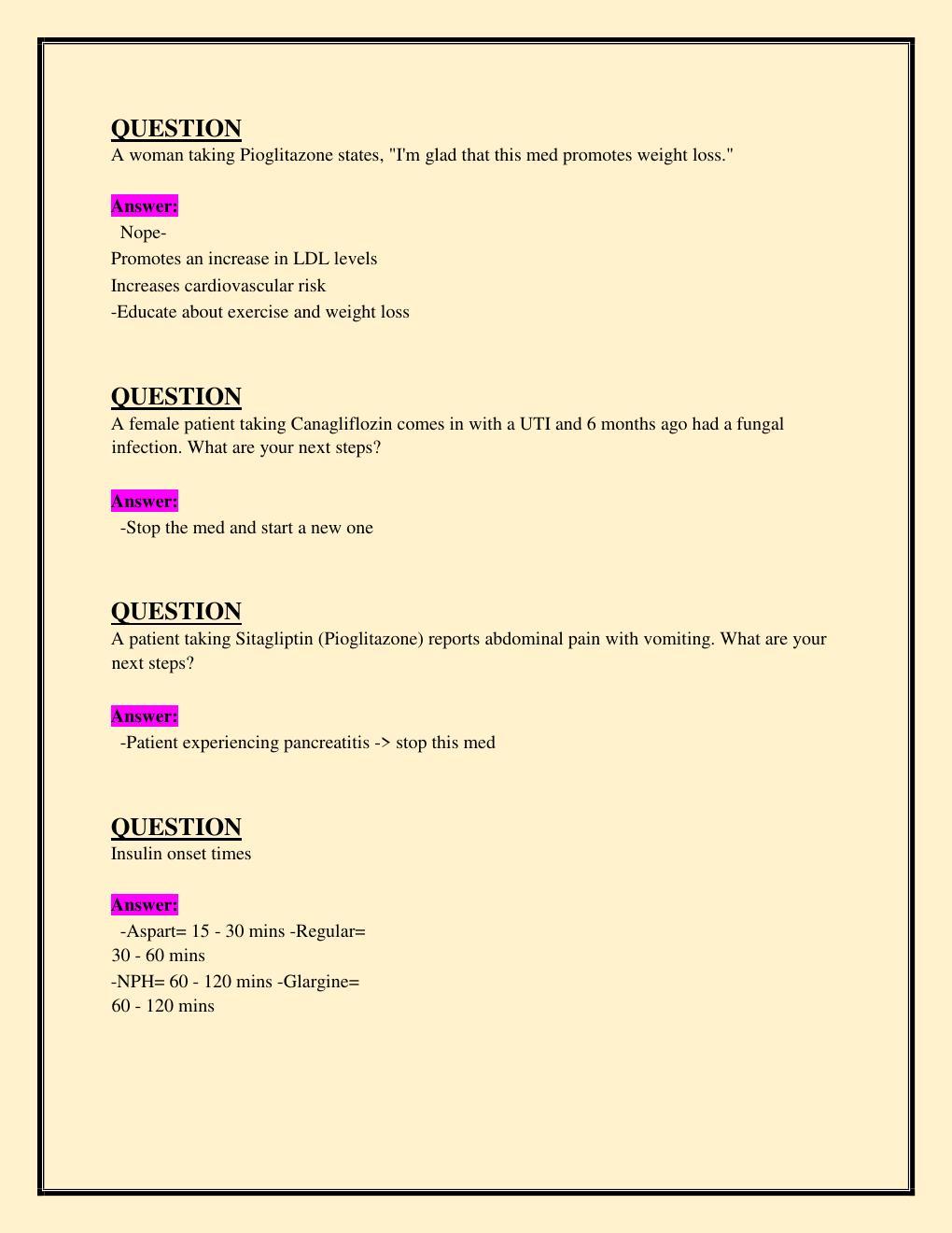 Preview page 6 of NR 565 Advanced Pharmacology Final Exam  Chamberlain College