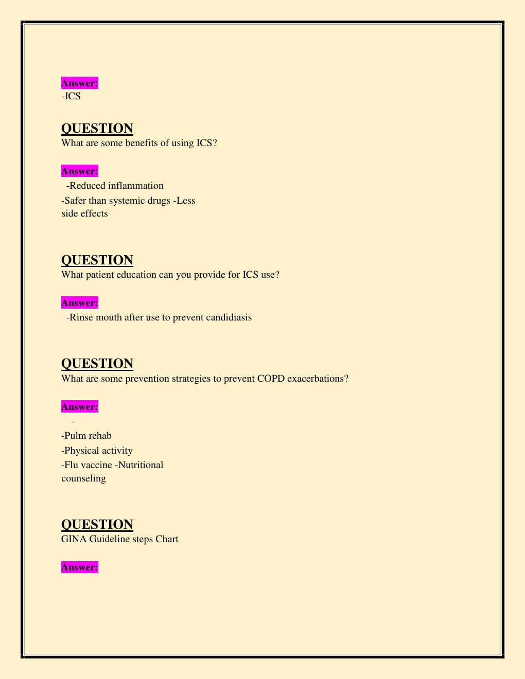 Preview page 8 of NR 565 Advanced Pharmacology Final Exam  Chamberlain College