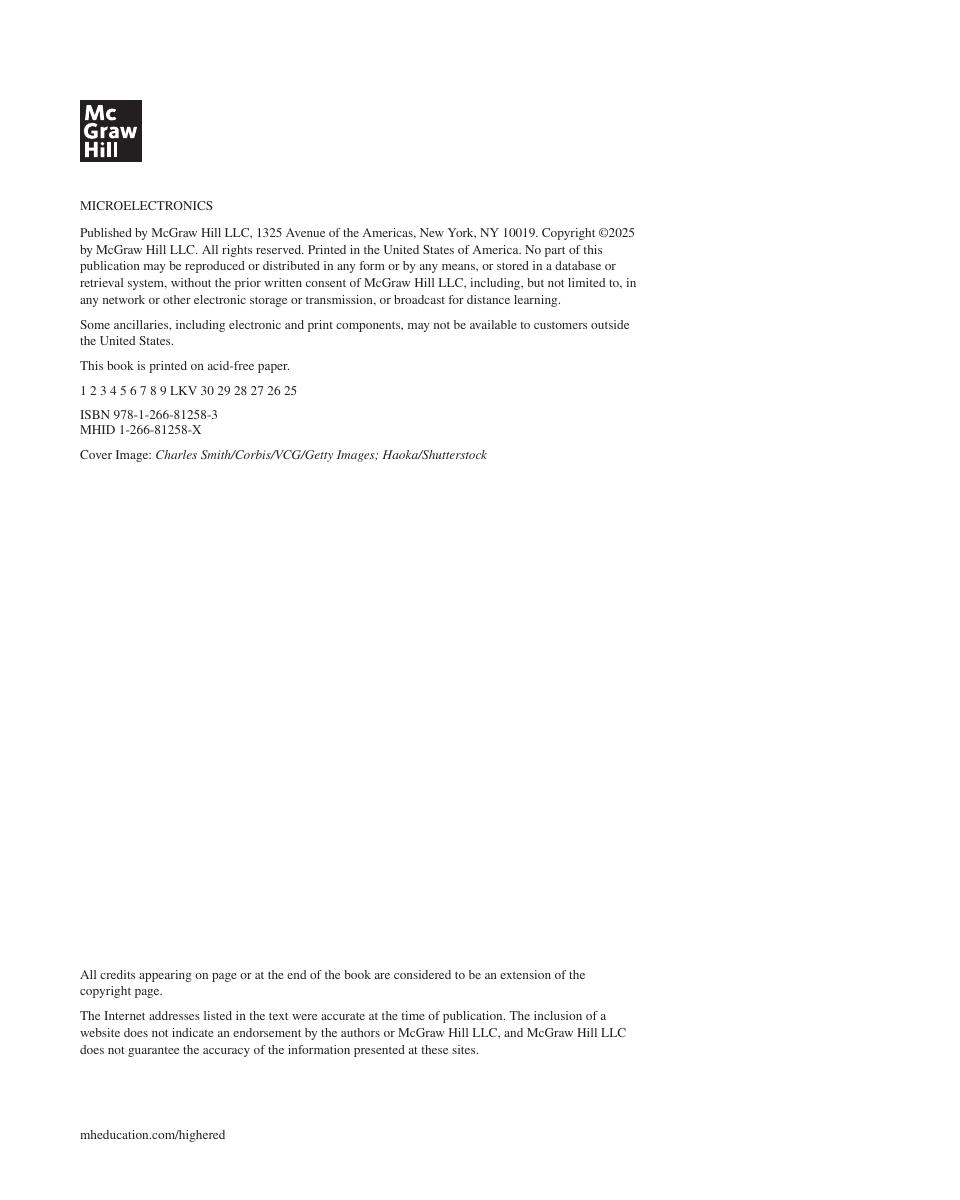 Preview page 4 of eBook PDF Microelectronics Circuit Analysis and Design 2025 Release By Donald Neamen, Phyllis Nelson
