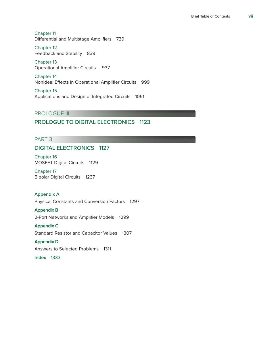 Preview page 7 of eBook PDF Microelectronics Circuit Analysis and Design 2025 Release By Donald Neamen, Phyllis Nelson