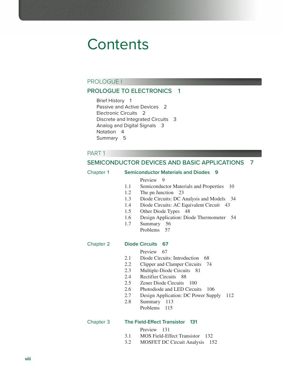 Preview page 8 of eBook PDF Microelectronics Circuit Analysis and Design 2025 Release By Donald Neamen, Phyllis Nelson