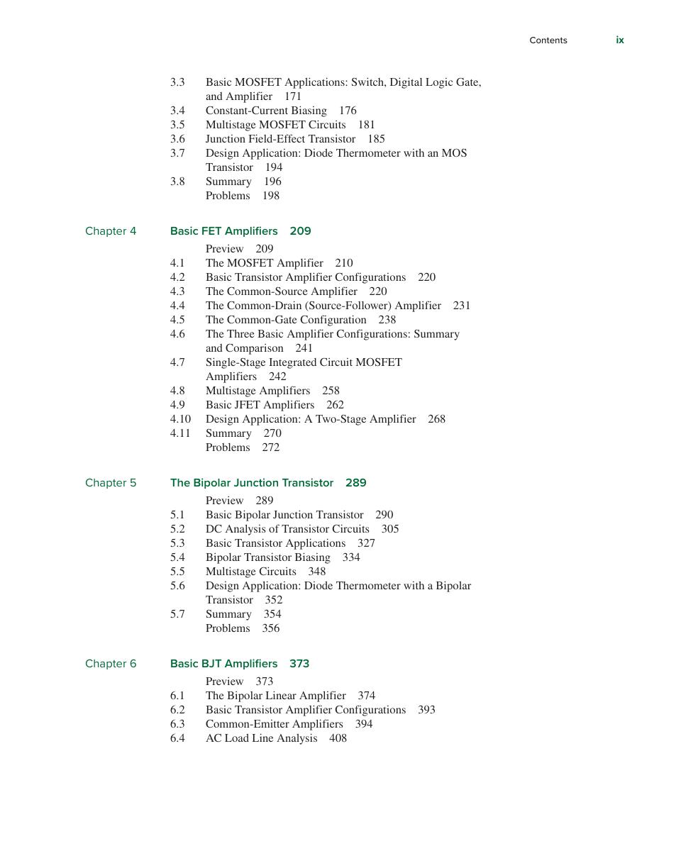 Preview page 9 of eBook PDF Microelectronics Circuit Analysis and Design 2025 Release By Donald Neamen, Phyllis Nelson