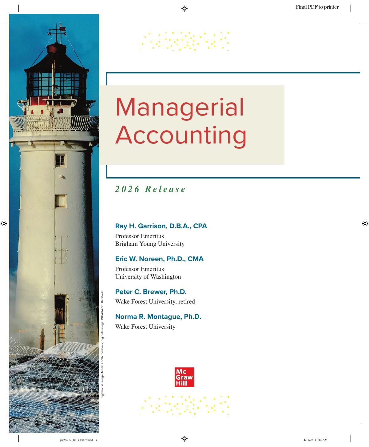 Preview page 2 of Managerial Accounting 2026 Release by Ray H. Garrison Ebook [PDF]