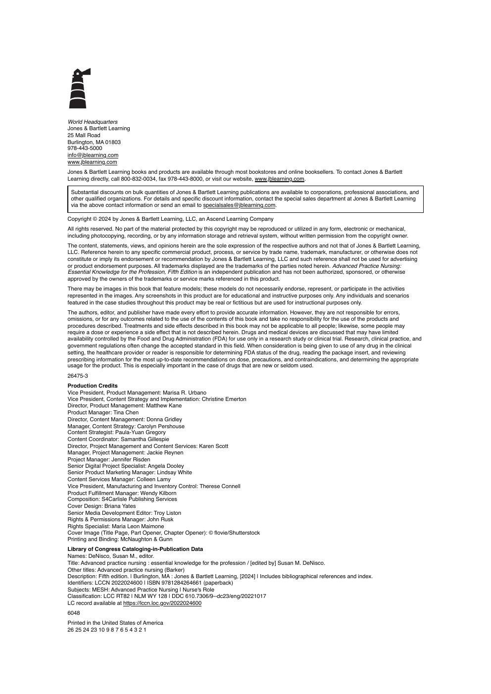 Preview page 3 of Advanced Practice Nursing Essential Knowledge for the Profession 5th Edition Susan M. DeNisco PDF eBook | ISBN 978128426