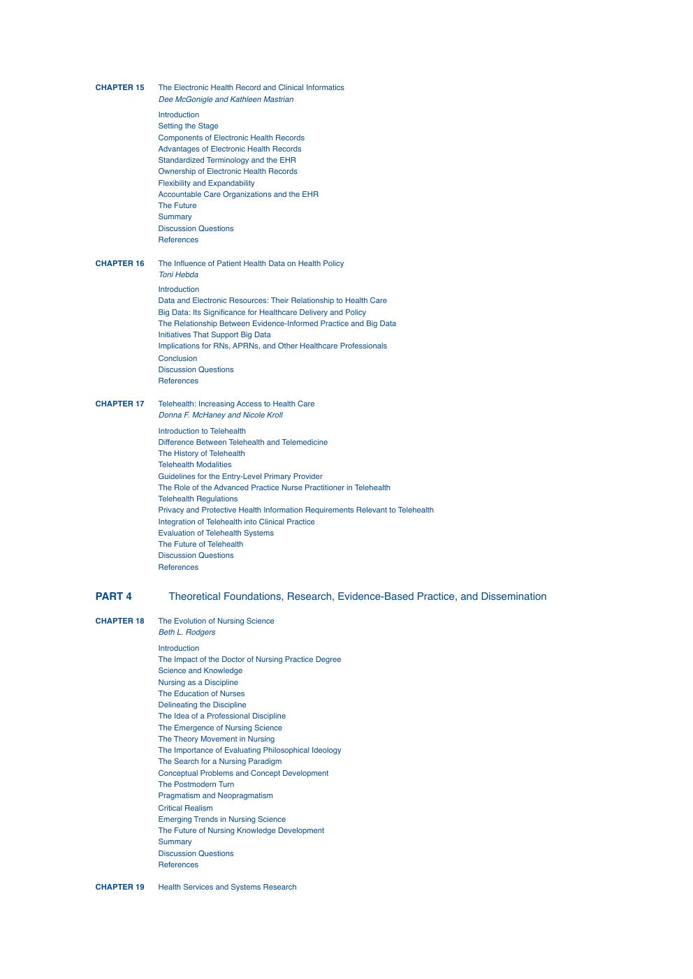 Preview page 10 of Advanced Practice Nursing Essential Knowledge for the Profession 5th Edition Susan M. DeNisco PDF eBook | ISBN 978128426