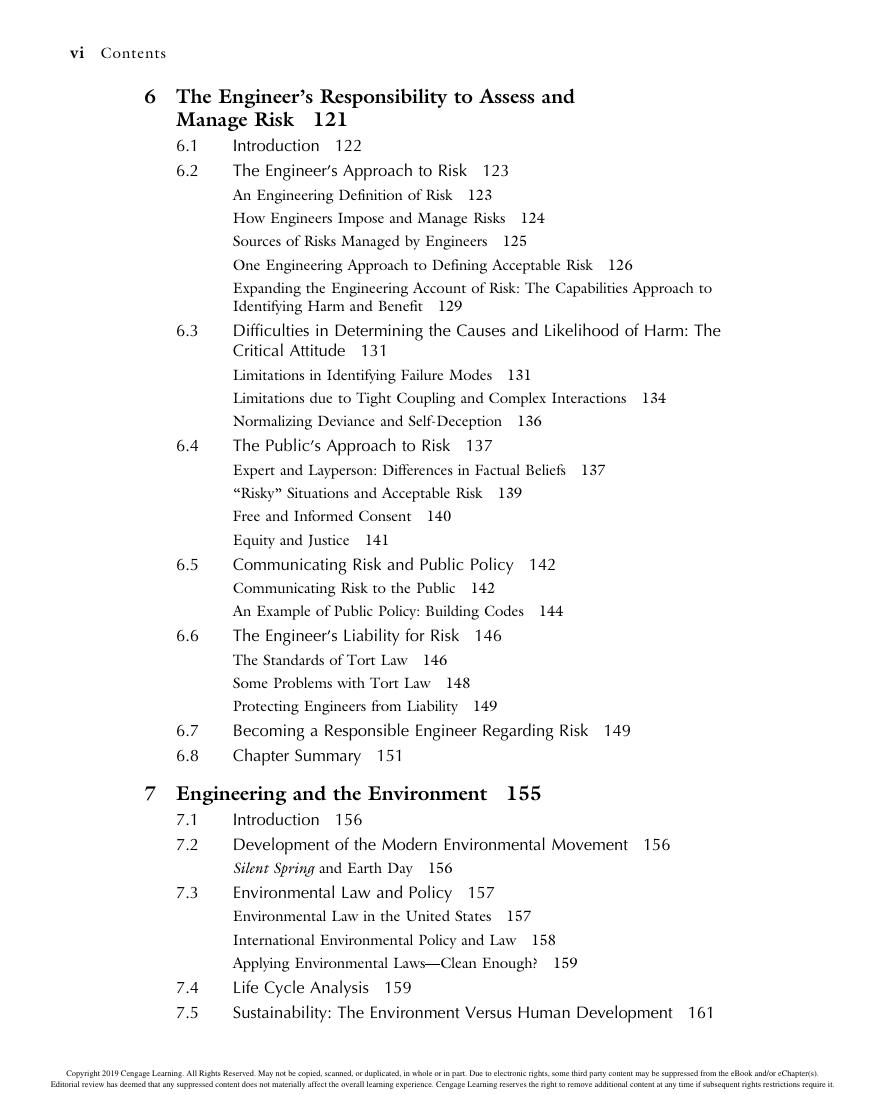 Preview page 8 of Engineering Ethics Concepts and Cases 6th Edition By Englehardt, Elaine E Harris, Charles Edwin, James, Ray