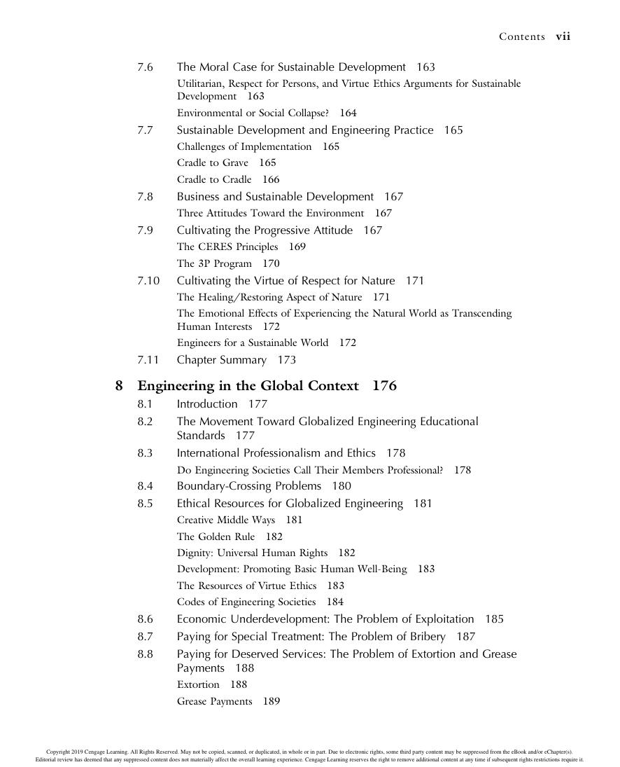 Preview page 9 of Engineering Ethics Concepts and Cases 6th Edition By Englehardt, Elaine E Harris, Charles Edwin, James, Ray