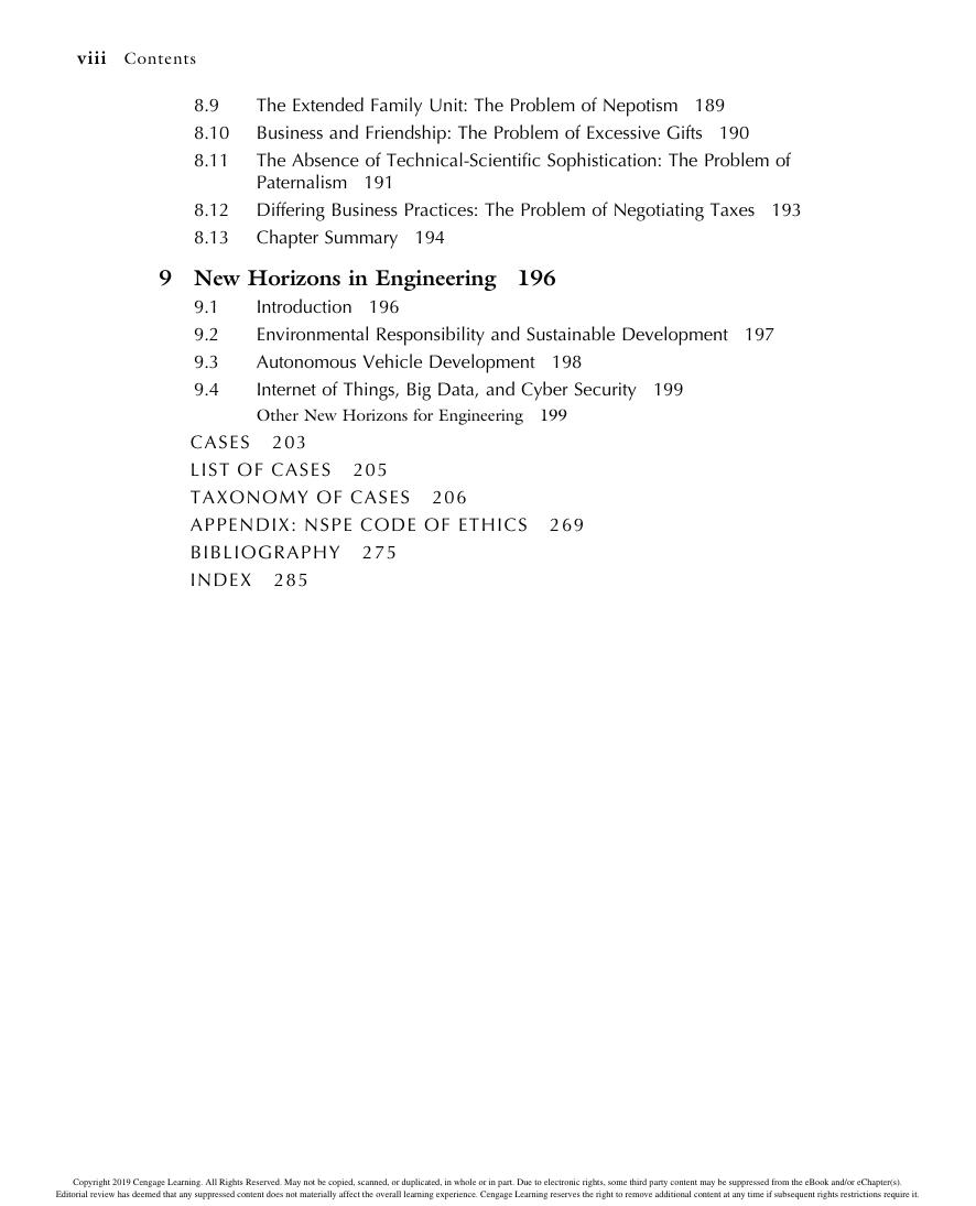 Preview page 10 of Engineering Ethics Concepts and Cases 6th Edition By Englehardt, Elaine E Harris, Charles Edwin, James, Ray