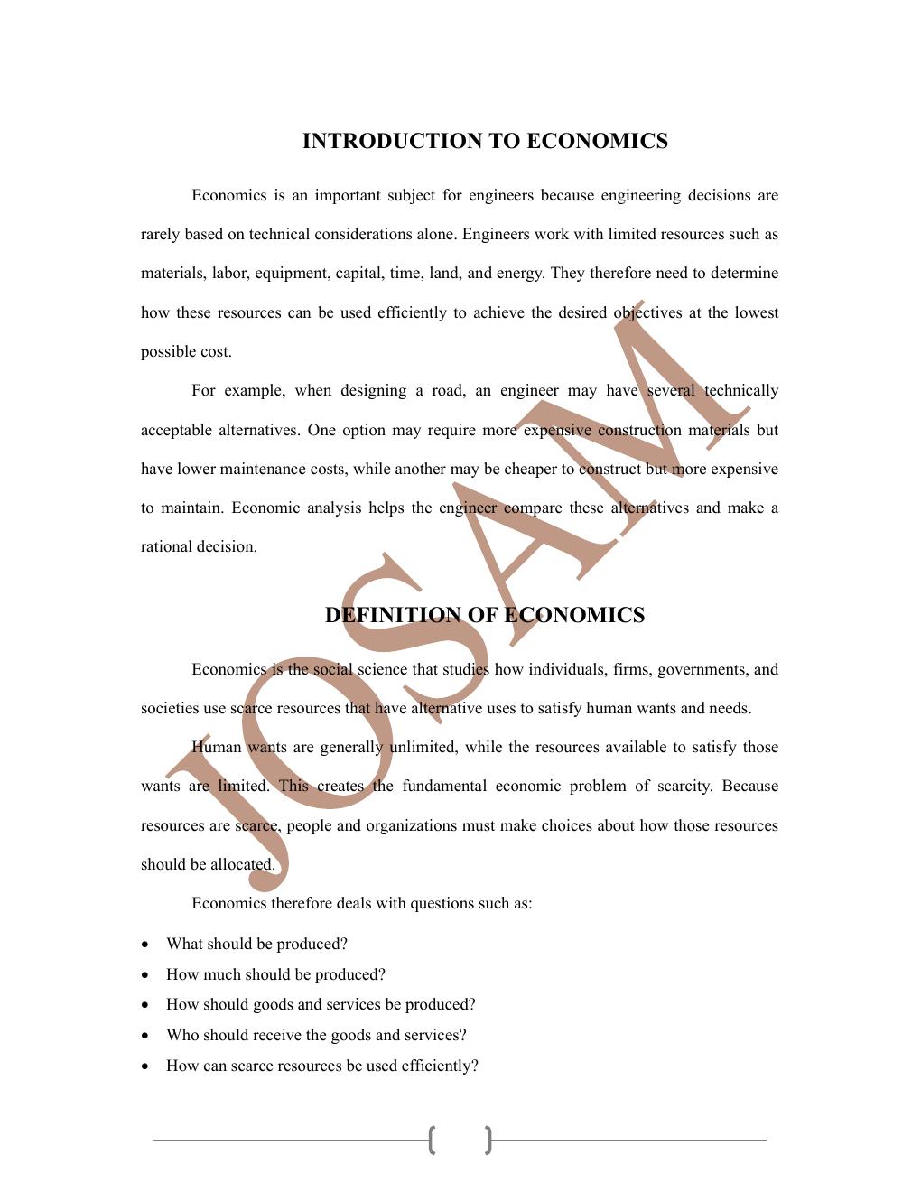 Preview page 2 of Economics and Accounts for Engineers