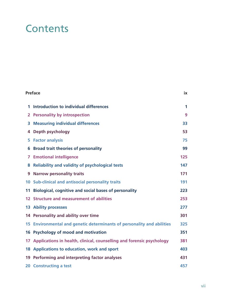 Preview page 8 of eBook [PDF] Individual Differences and Personality 4th Edition By Colin Cooper