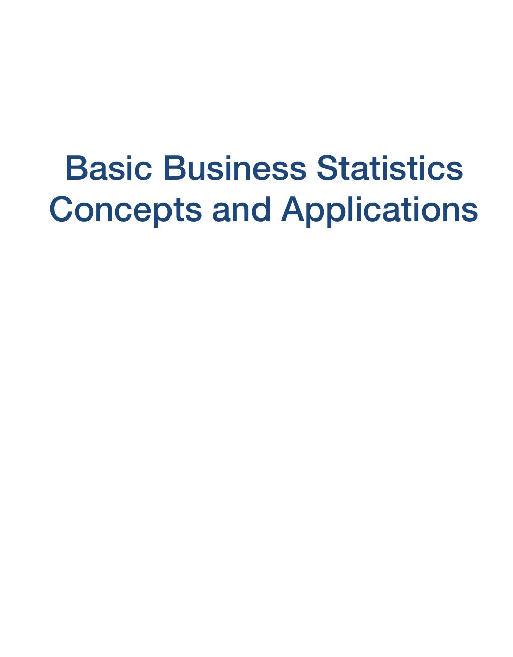 Preview page 5 of eBook PDF Basic Business Statistics Concepts and Applications 15th Edition By Mark Berenson, David Levine, Kathryn Szaba