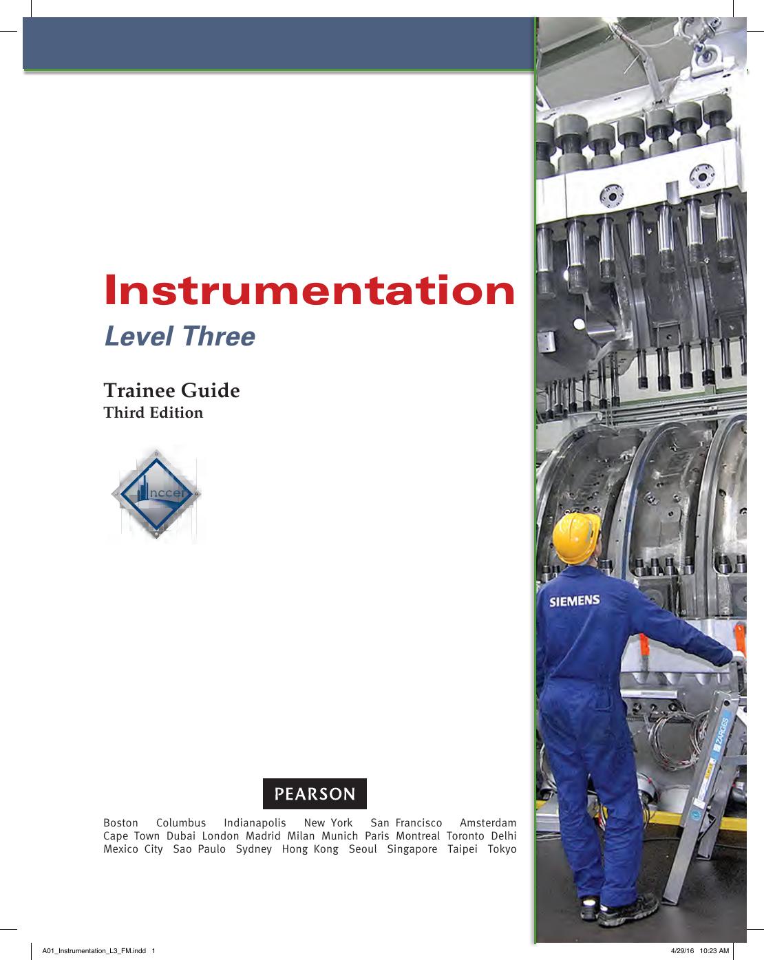 Preview page 2 of Instrumentation Trainee Guide, Level 3 3rd Edition By NCCER