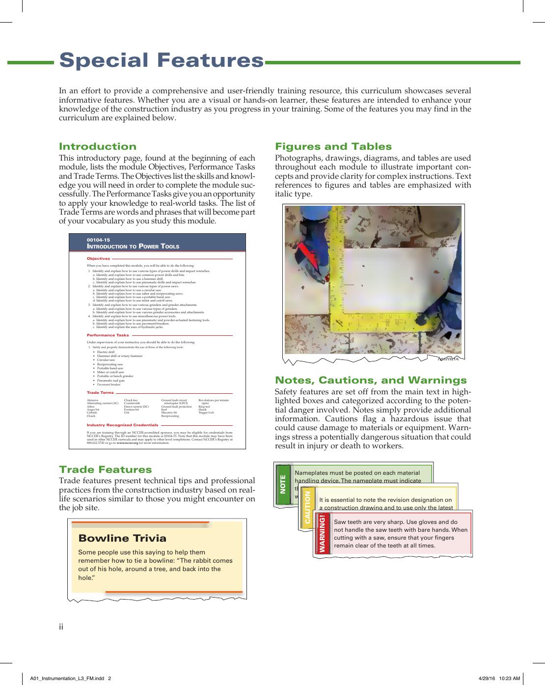 Preview page 5 of Instrumentation Trainee Guide, Level 3 3rd Edition By NCCER