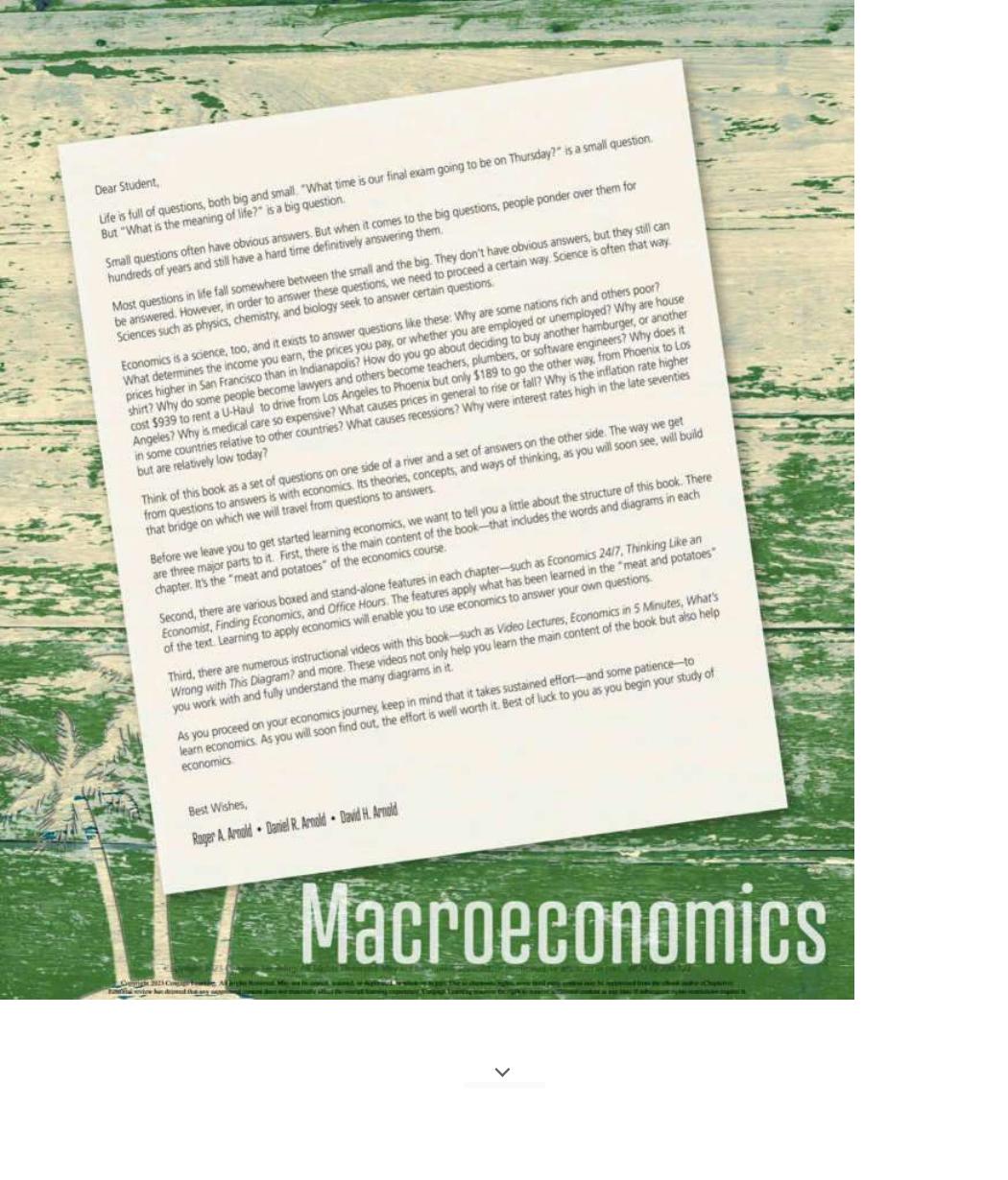 Preview page 2 of eBook PDF Macroeconomics 14th Edition By Roger Arnold, Daniel Arnold, David Arnold