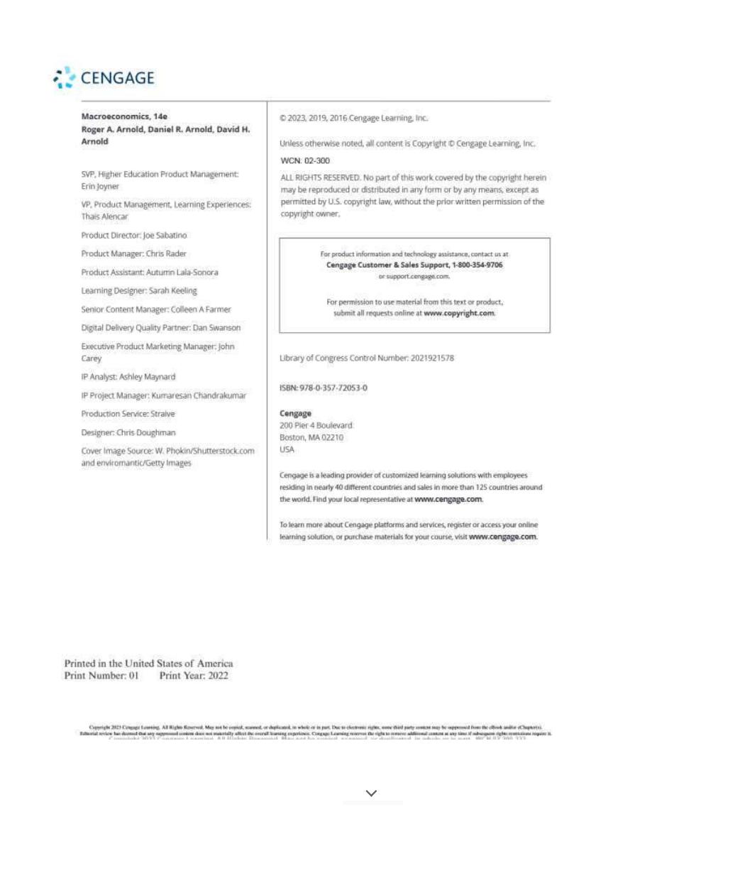 Preview page 5 of eBook PDF Macroeconomics 14th Edition By Roger Arnold, Daniel Arnold, David Arnold