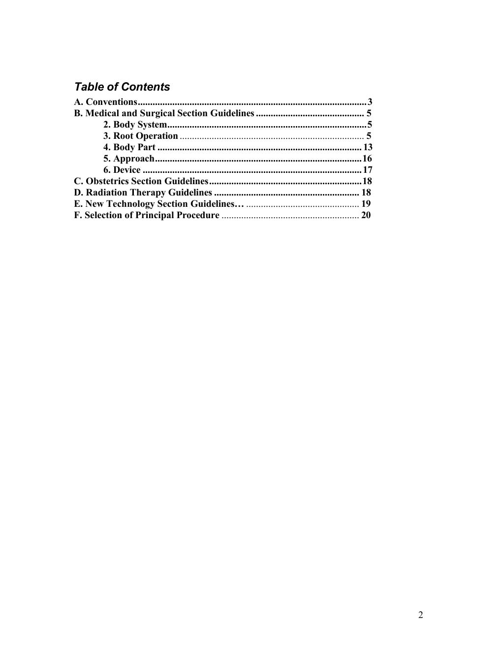 Preview page 2 of ICD-10-PCS OFFICIAL GUIDELINES FOR CODING AND REPORTING 2026