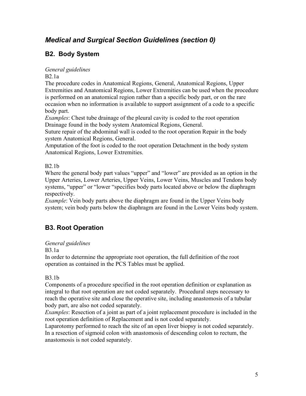 Preview page 5 of ICD-10-PCS OFFICIAL GUIDELINES FOR CODING AND REPORTING 2026