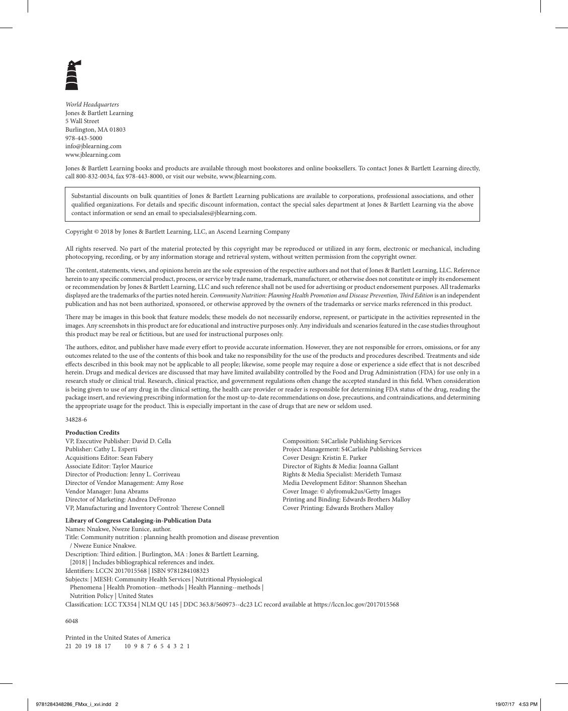 Preview page 3 of Community Nutrition 3rd Edition By Nweze Nnakwe