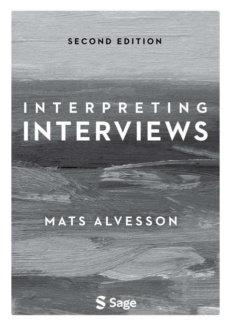 Preview page 4 of eBook [PDF] Interpreting Interviews 2nd Edition By Mats Alvesson
