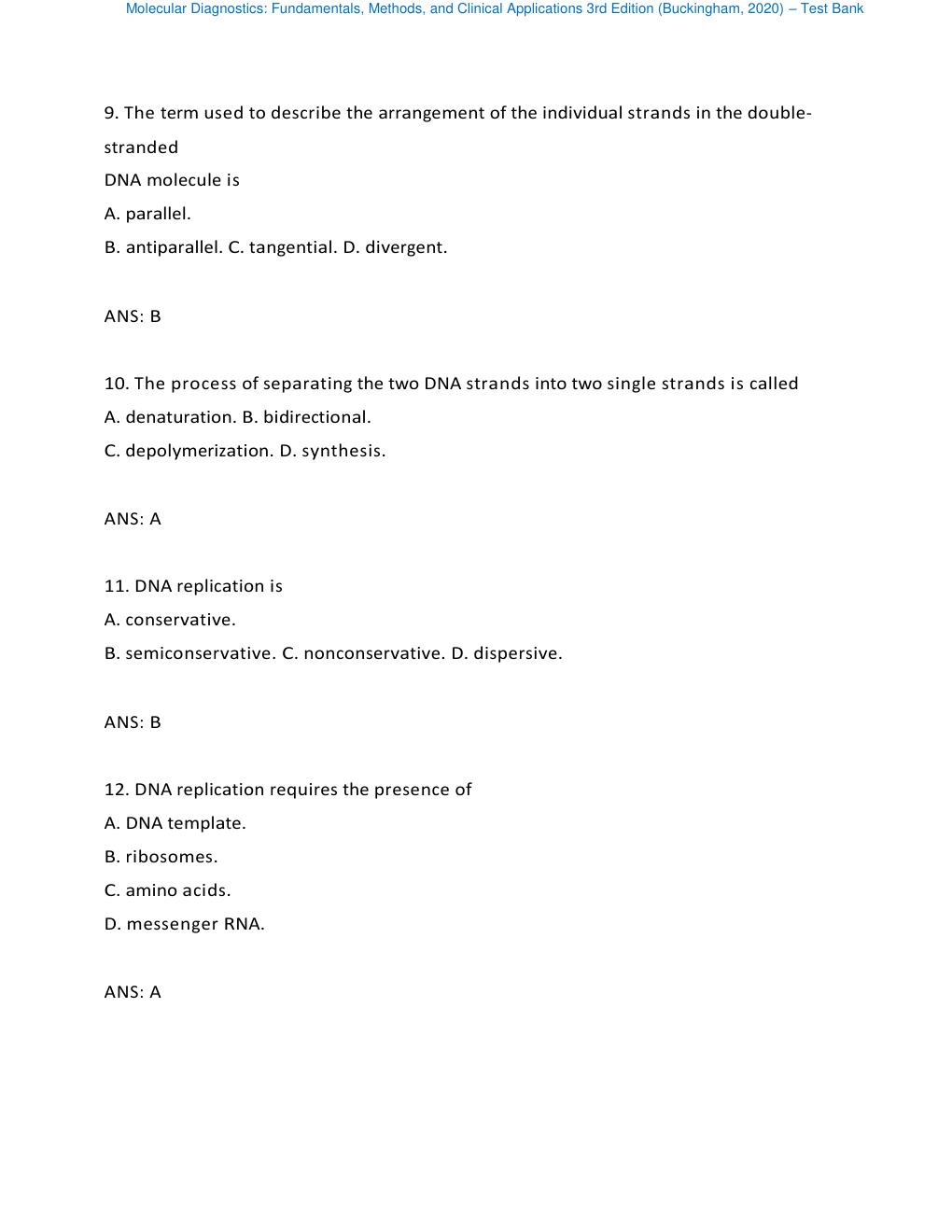 Preview page 5 of Test Bank - Molecular Diagnostics: Fundamentals, Methods, and Clinical Applications 3rd Edition