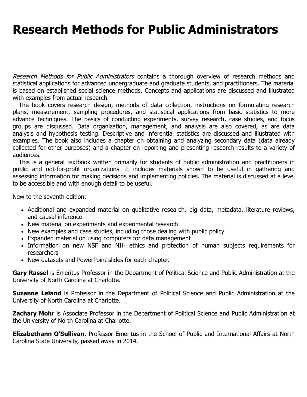Preview page 2 of Research Methods for Public Administrators 7th Edition By Gary Rassel, Suzanne Leland, Zachary Mohr