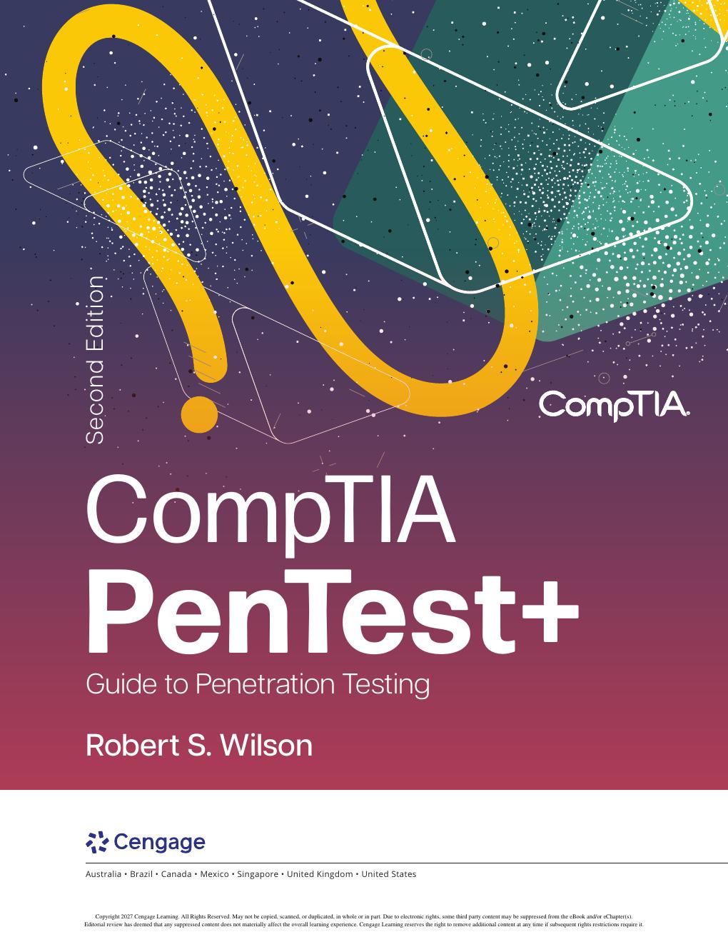 Preview page 2 of CompTIA PenTest+ Guide to Penetration Testing 2nd Edition By Robert S. Wilson