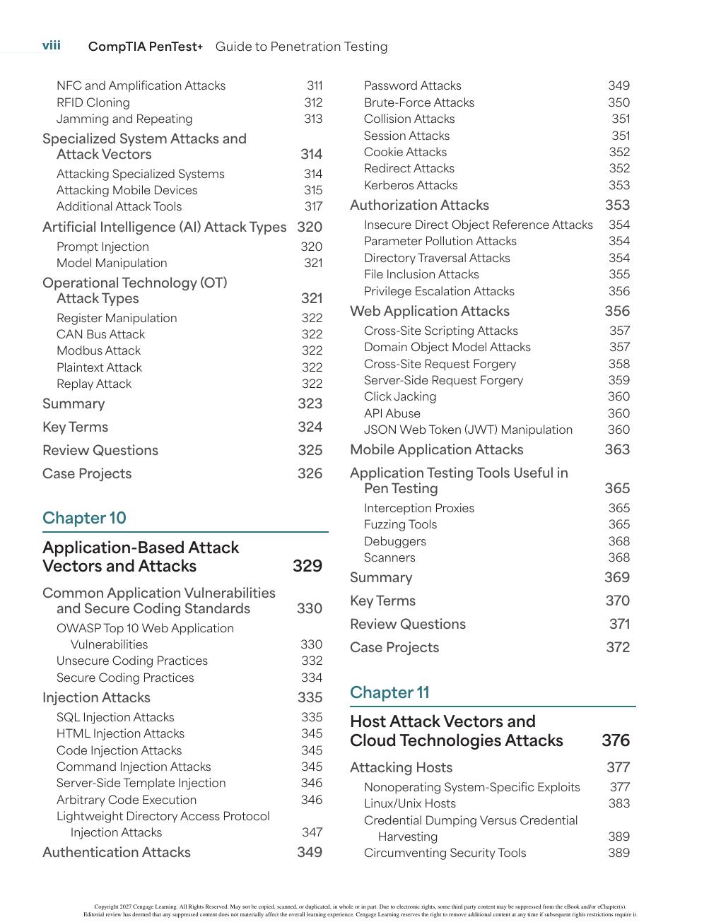 Preview page 10 of CompTIA PenTest+ Guide to Penetration Testing 2nd Edition By Robert S. Wilson