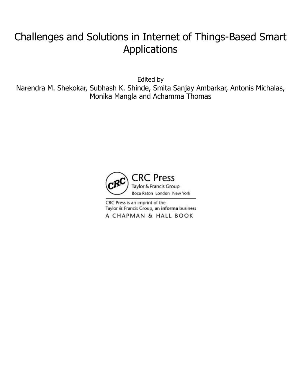 Preview page 5 of Challenges and Solutions in Internet of Things-Based Smart Applications 1st Edition By Narendra Shekokar, Subhash K. Shi