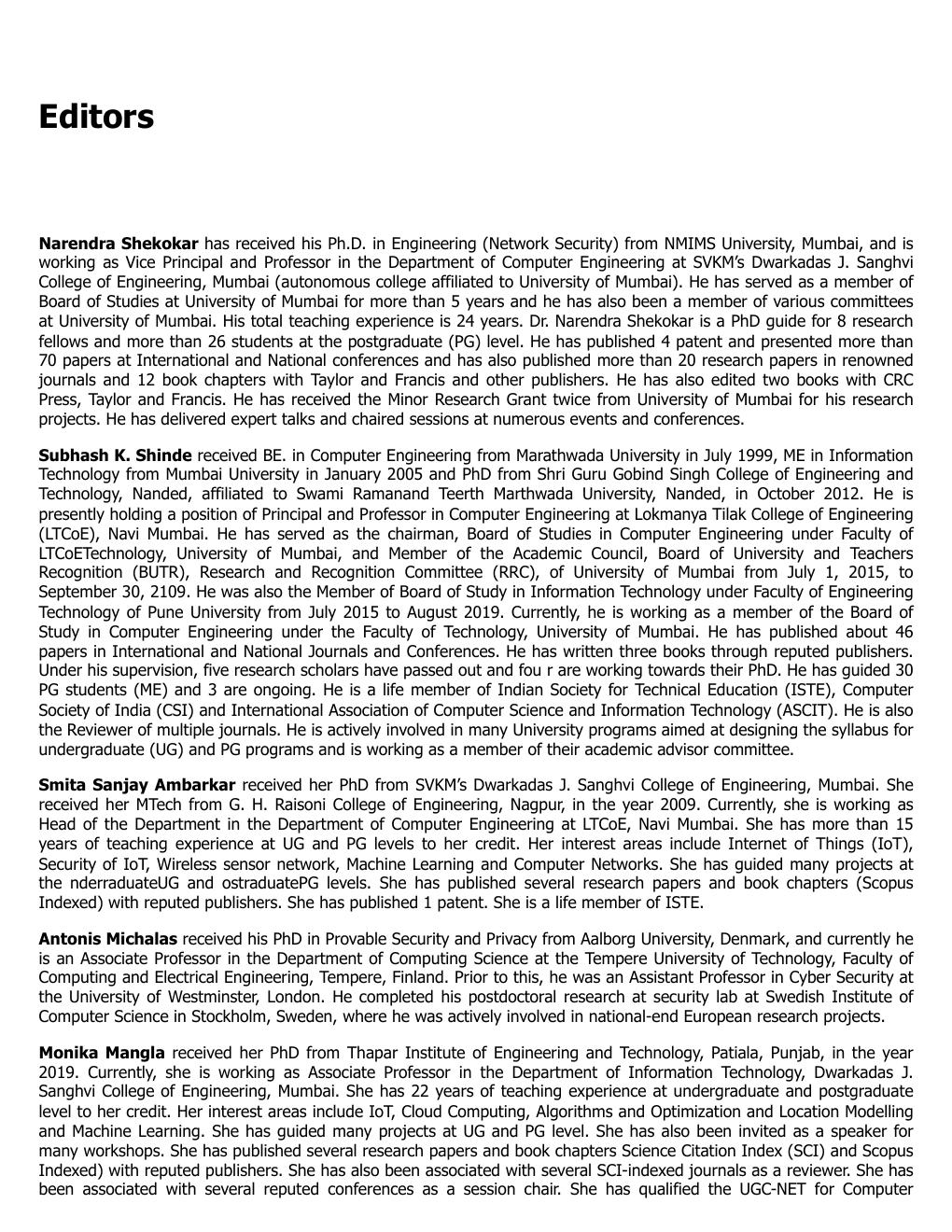 Preview page 9 of Challenges and Solutions in Internet of Things-Based Smart Applications 1st Edition By Narendra Shekokar, Subhash K. Shi