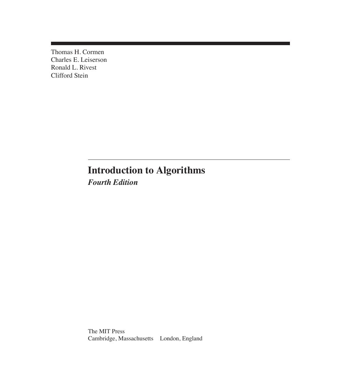 Preview page 5 of Introduction to Algorithms 4th Edition By TOMAS H.CORMEN, CHARLES E.LEISERSON