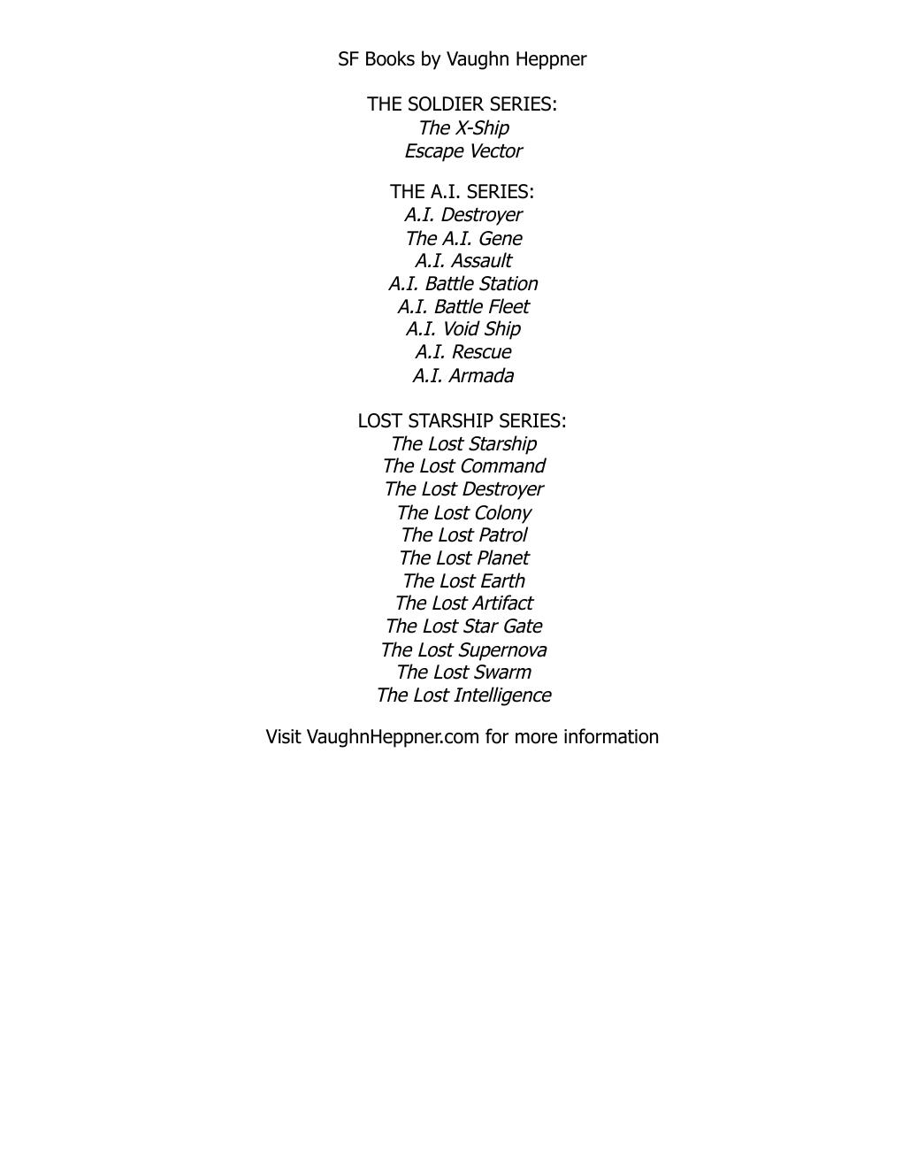 Preview page 2 of eBook(EPUB) The Soldier  Escape Vector 1st Edition  By  Vaughn Heppner