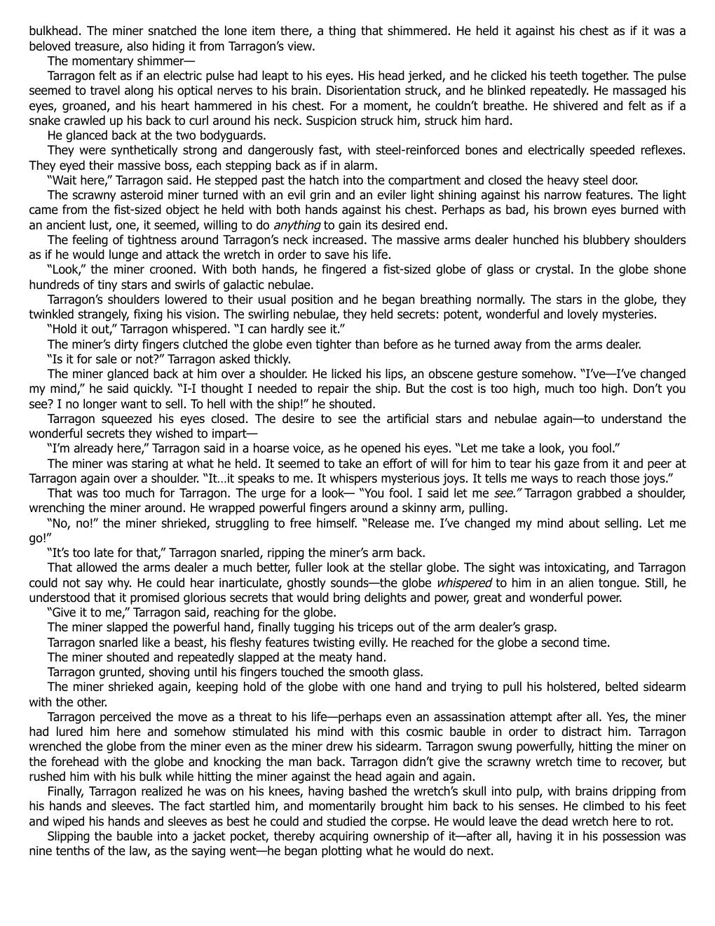 Preview page 8 of eBook(EPUB) The Soldier  Escape Vector 1st Edition  By  Vaughn Heppner