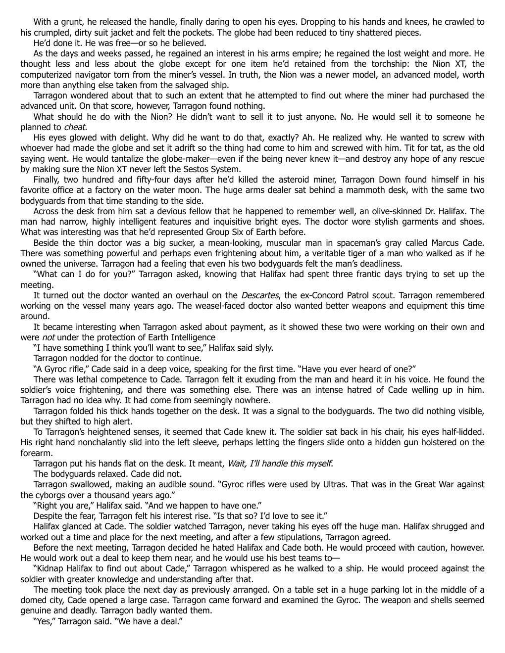 Preview page 10 of eBook(EPUB) The Soldier  Escape Vector 1st Edition  By  Vaughn Heppner
