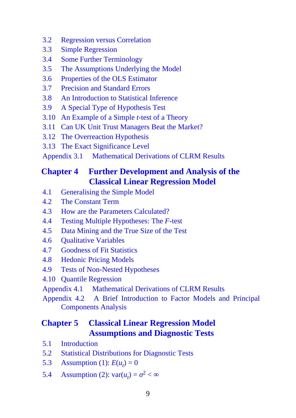 Preview page 9 of Introductory Econometrics for Finance 4th Edition By Chris Brooks