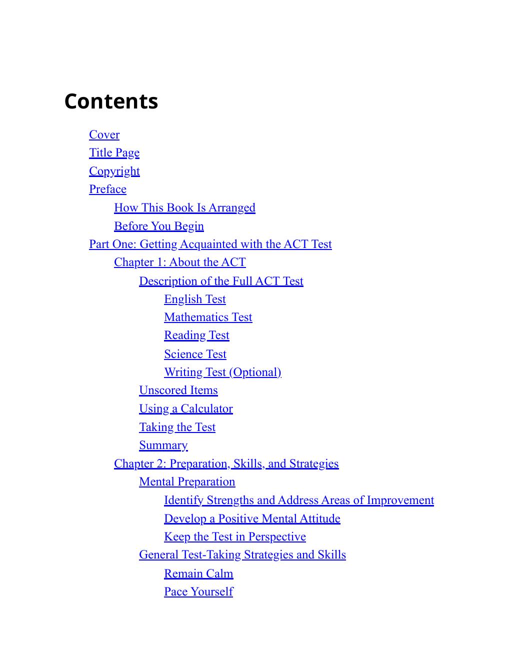 Preview page 5 of The Official ACT Prep Guide 2025-2026 By ACT, Barry Abrams