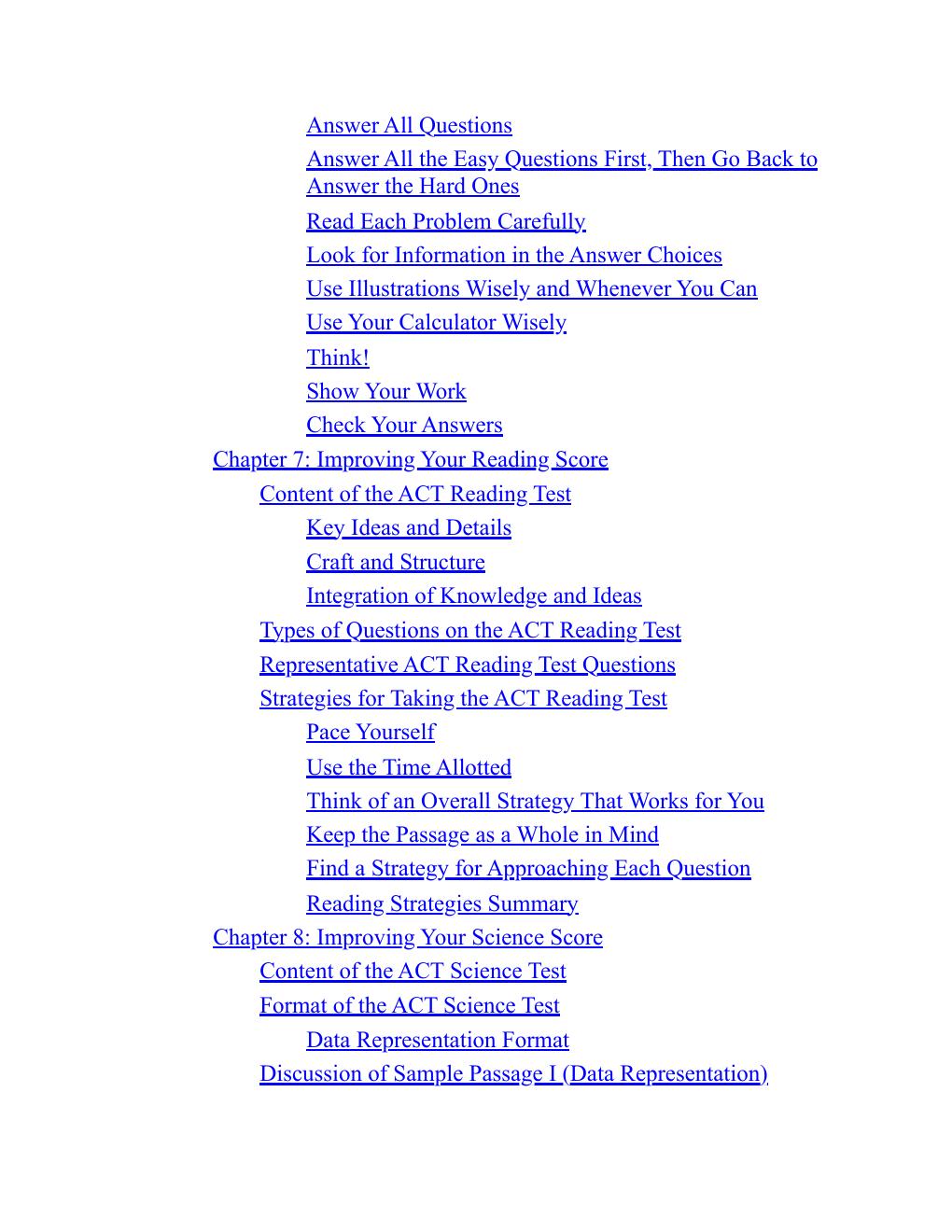 Preview page 8 of The Official ACT Prep Guide 2025-2026 By ACT, Barry Abrams