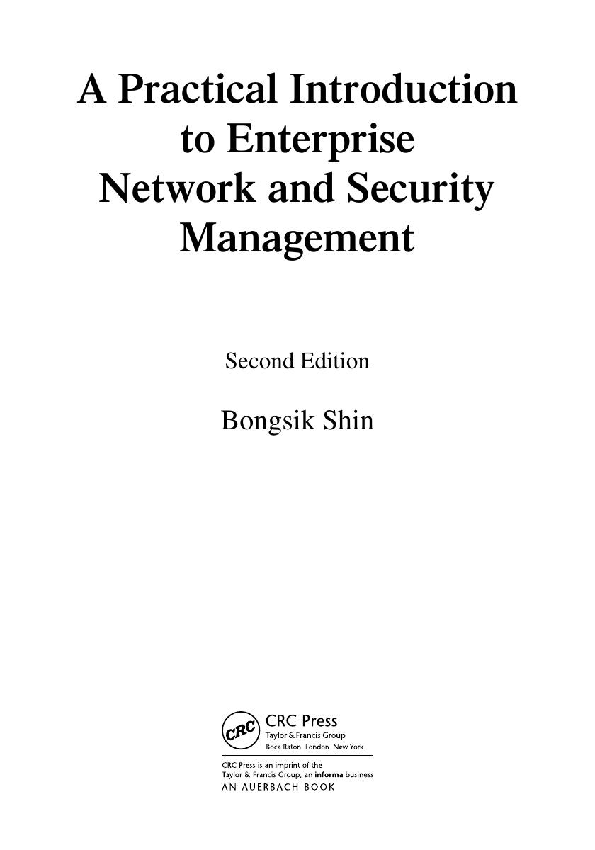 Preview page 3 of A Practical Introduction to Enterprise Network and Security Management 2nd Edition By Bongsik Shin