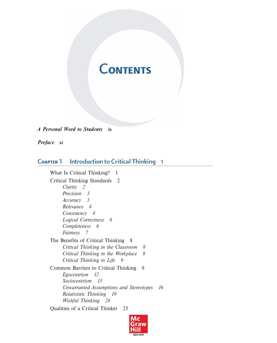 Preview page 4 of Critical Thinking a Students Introduction 7th Edition By Gregory Bassham, William Irwin