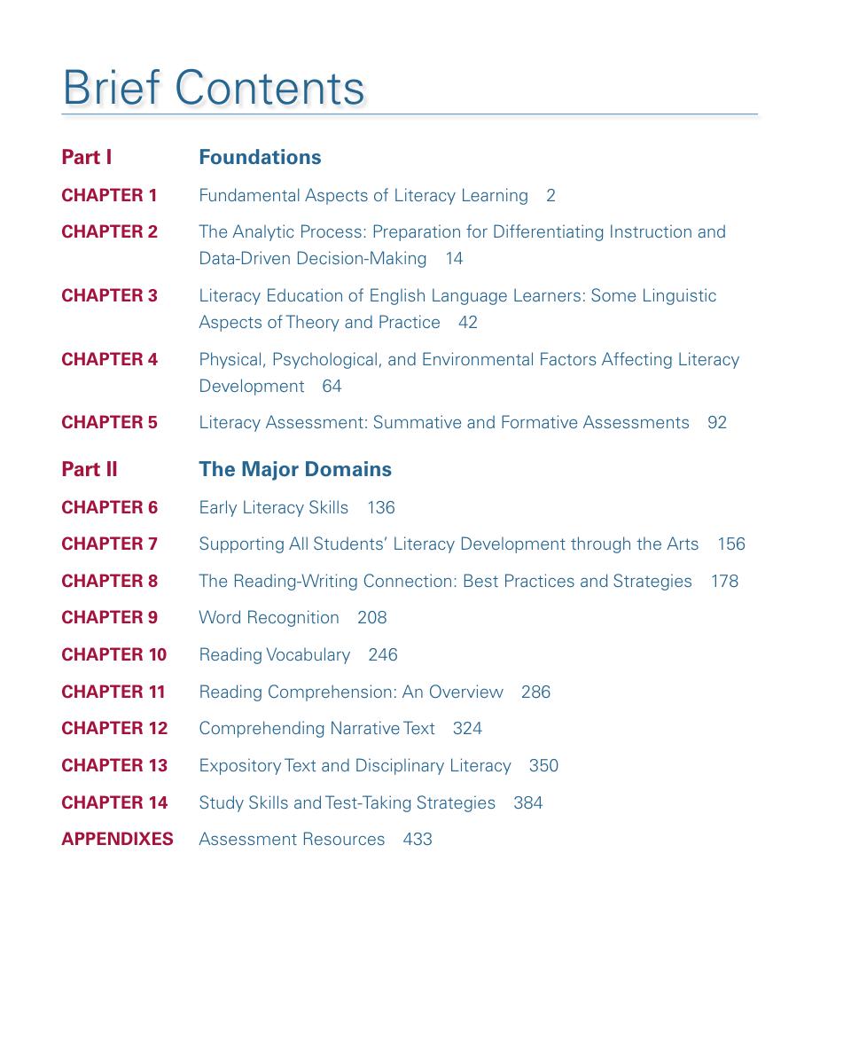Preview page 6 of Multiple Paths to Literacy Assessment and Differentiated Instruction for Diverse Learners K-12 9th Edition By Joan Gipe,
