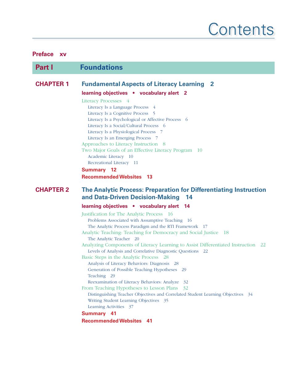 Preview page 7 of Multiple Paths to Literacy Assessment and Differentiated Instruction for Diverse Learners K-12 9th Edition By Joan Gipe,