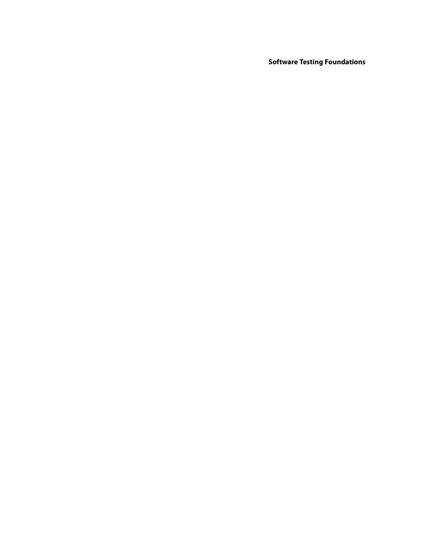 Preview page 2 of Software Testing Foundations A Study Guide for the Certified Tester Exam 4th Edition By Andreas Spillner, Tilo Linz, Han