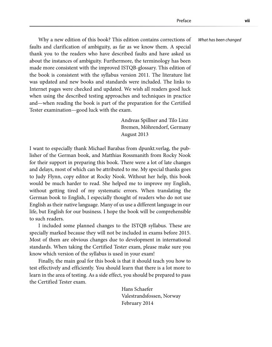 Preview page 8 of Software Testing Foundations A Study Guide for the Certified Tester Exam 4th Edition By Andreas Spillner, Tilo Linz, Han