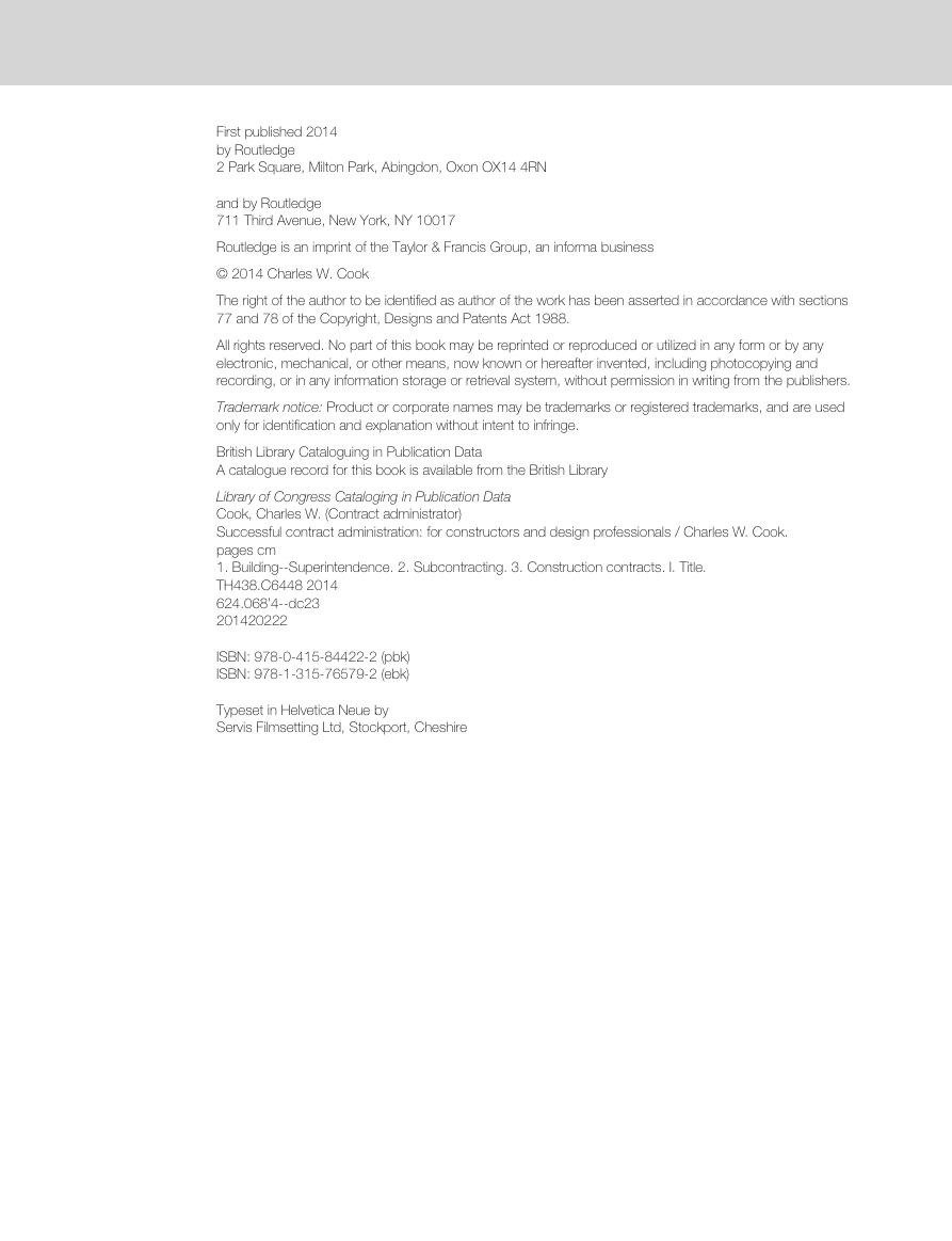 Preview page 5 of Successful Contract Administration For Constructors and Design Professionals 1st Edition By Charles Cook