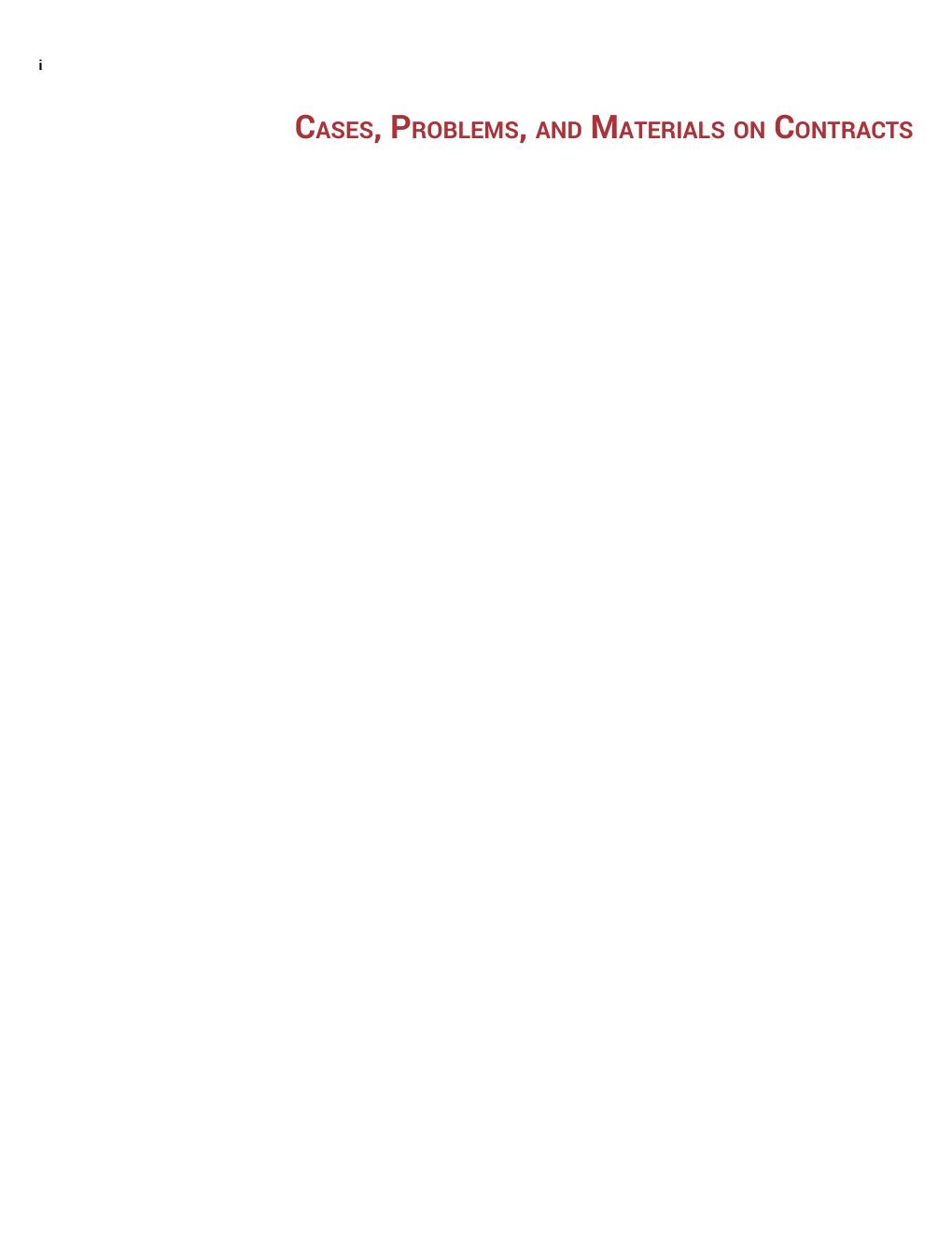 Preview page 2 of Cases, Problems, and Materials on Contracts 9th Edition By Douglas Whaley, David Horton