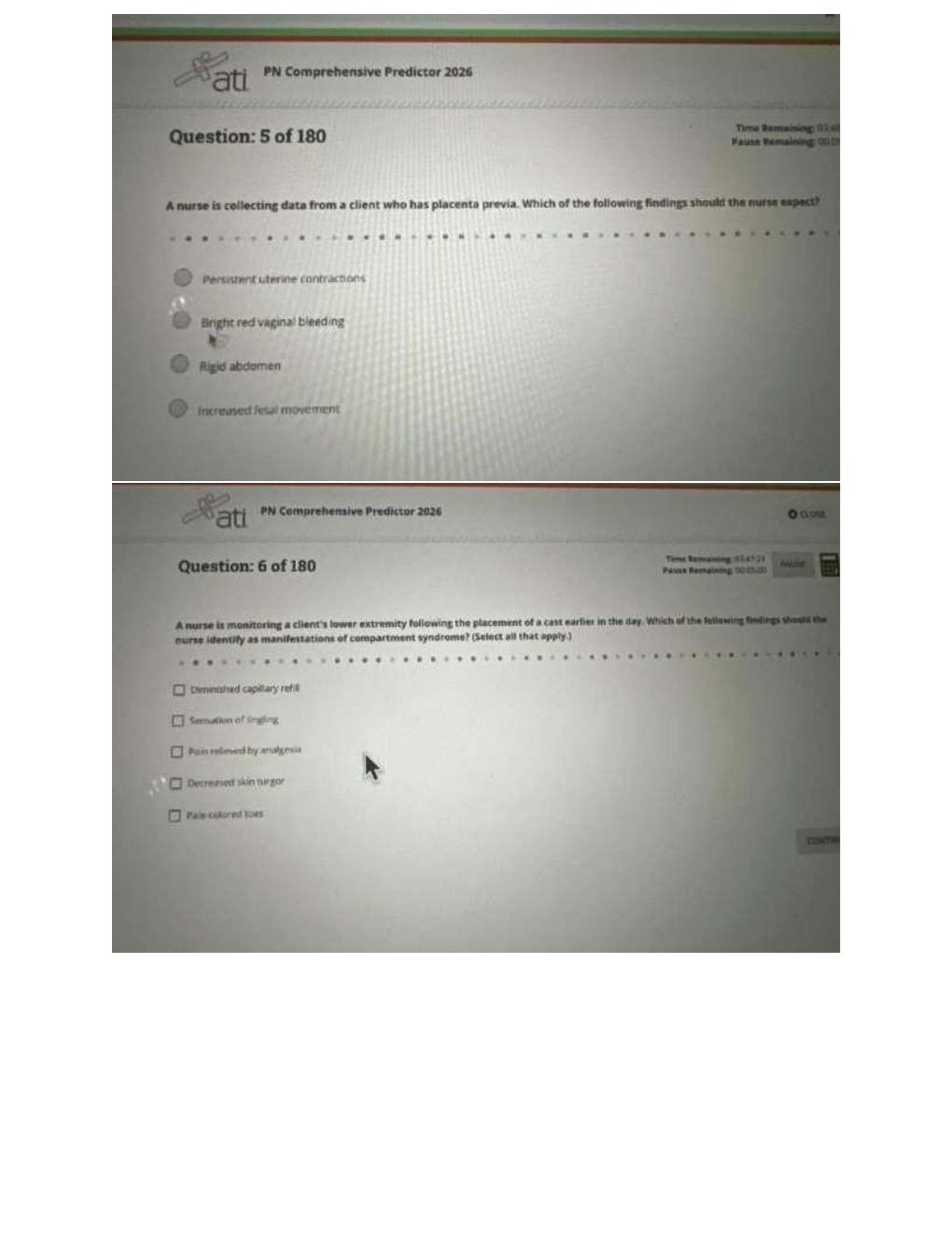 Preview page 6 of ATI PN Comprehensive Predictor Exit Exam 2026 | Level 3 Practice Questions and Detailed Rationales | Study Guide