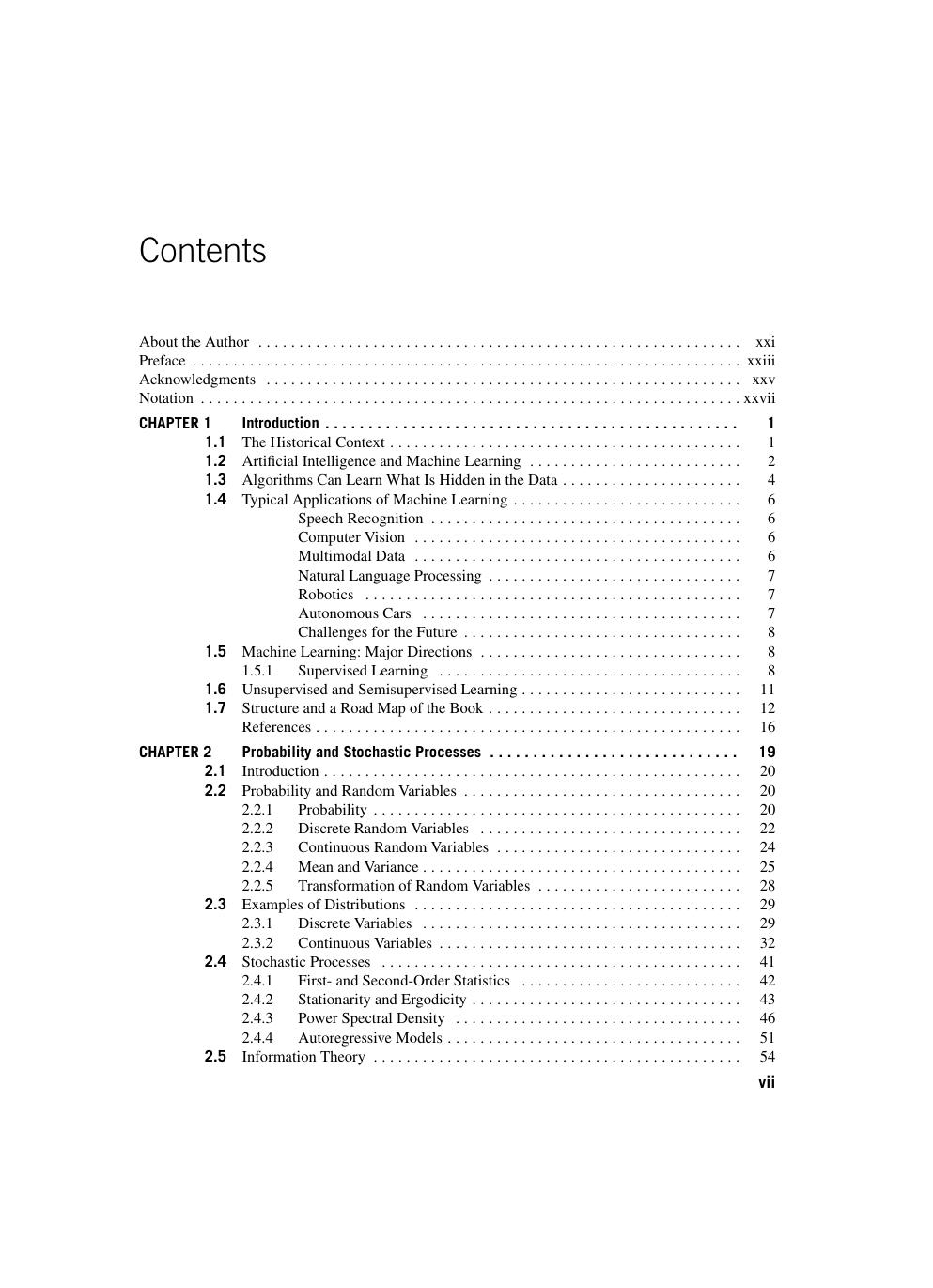 Preview page 7 of Machine Learning A Bayesian and Optimization Perspective 2nd Edition By Sergios Theodoridis