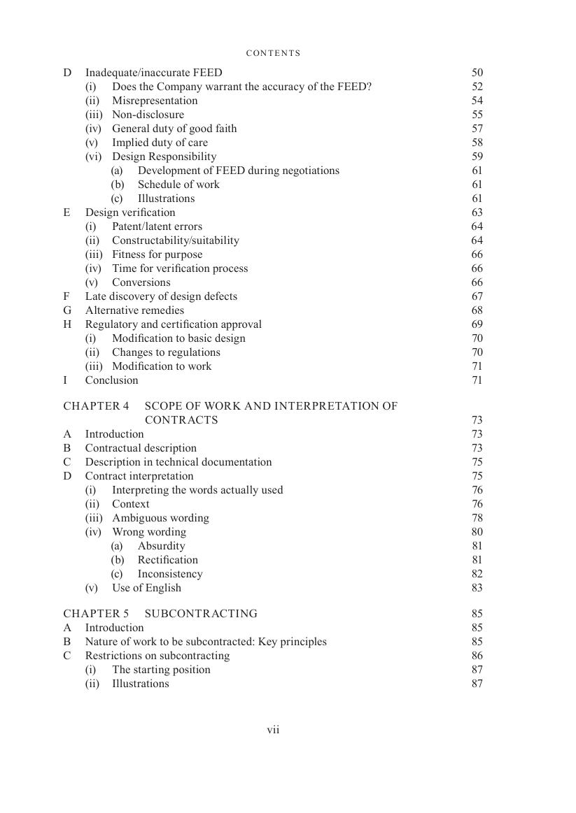 Preview page 8 of Offshore Construction Law and Practice 2nd Edition BY Stuart Beadnall; Simon Moore,