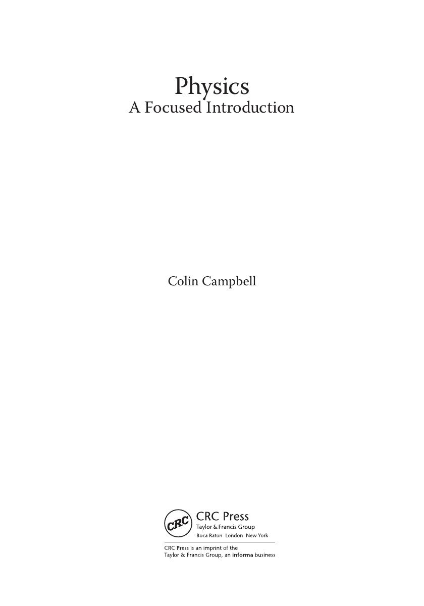 Preview page 4 of Physics A Focused Introduction By Colin Campbell |