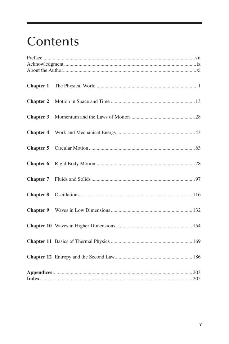 Preview page 6 of Physics: An Introduction to Physical Dynamics By Michael J.R. Hoch